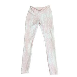 CALIA by Carrie Underwood Women's Pink Python Print Leggings Size S